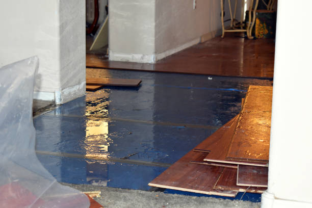 Professional Sewage Cleanup technician working in Yettem, CA